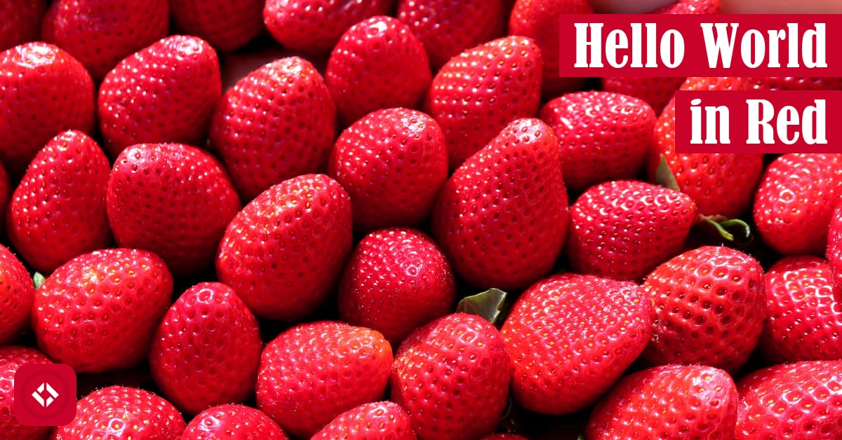 Hello World in Red Featured Image