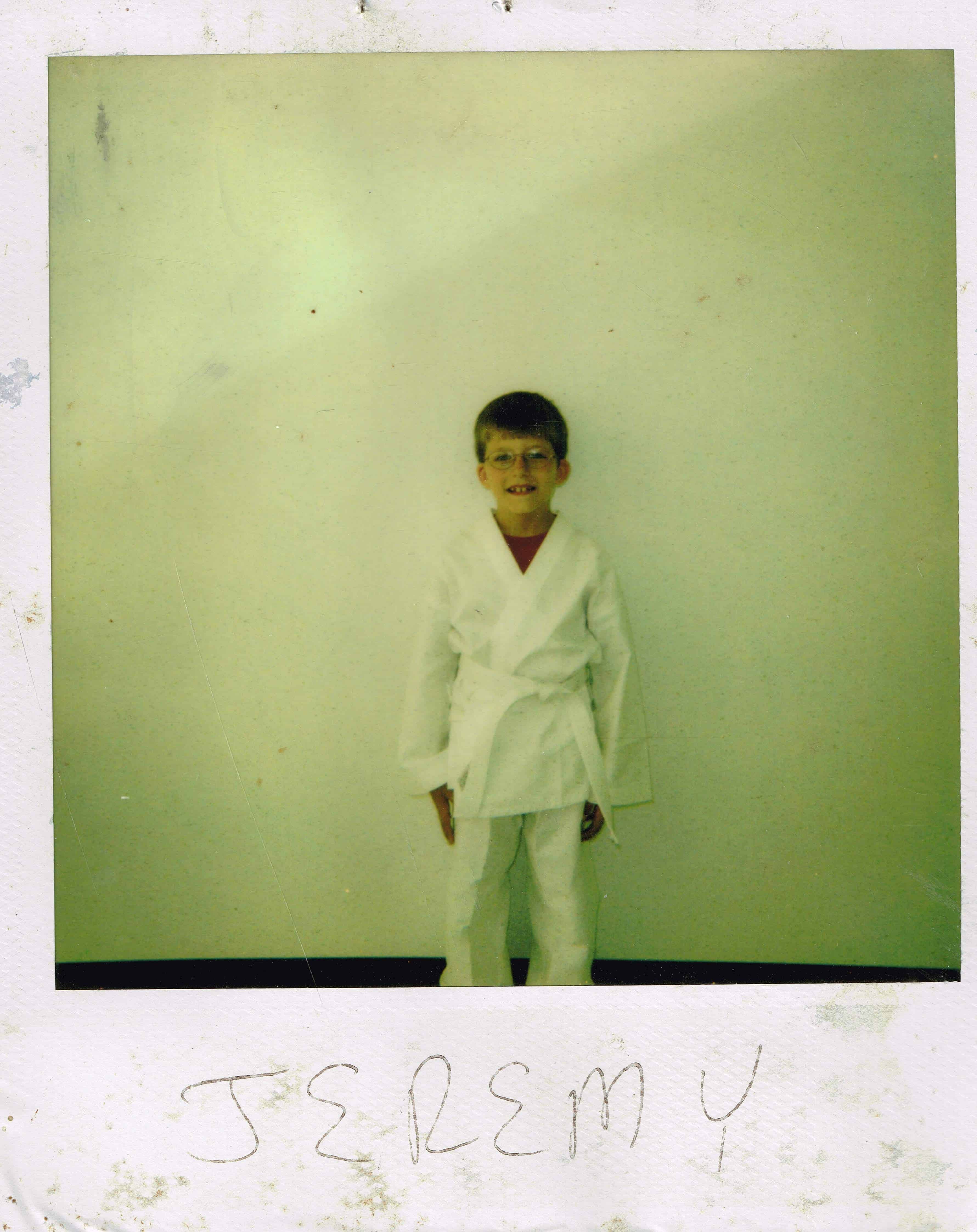 2003 Taekwondo White Belt Polaroid