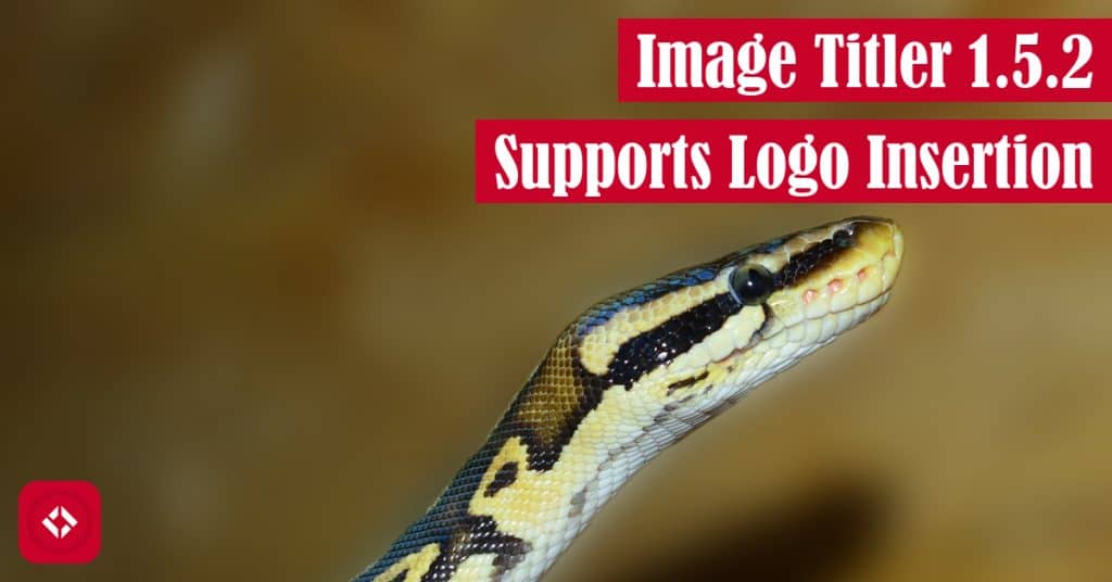 Image Titler 1.5.2 Supports Logo Insertion Featured Image