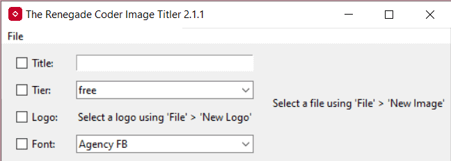 Image Titler 2.1.1 Launch Screen