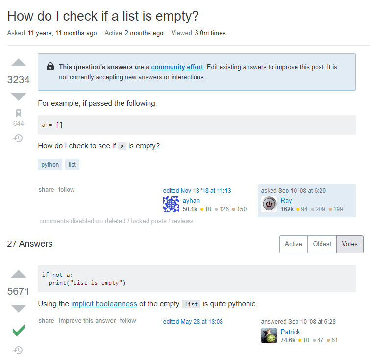 Stack Overflow How Do I Check If a List Is Empty Article
