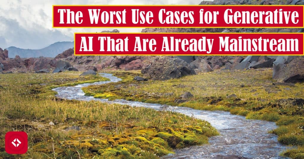 A photo of a stream as a play on the word "mainstream" with the title of the article overlayed.