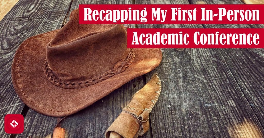 A photo of a cowboy hat with the article title overlaid.