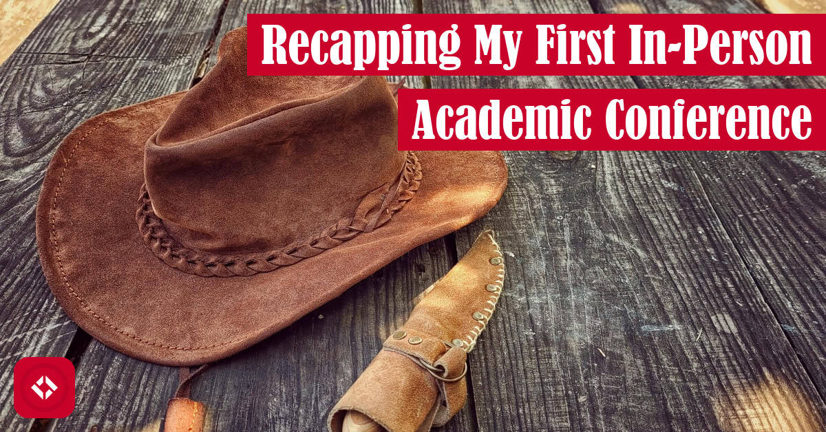 A photo of a cowboy hat with the article title overlaid.