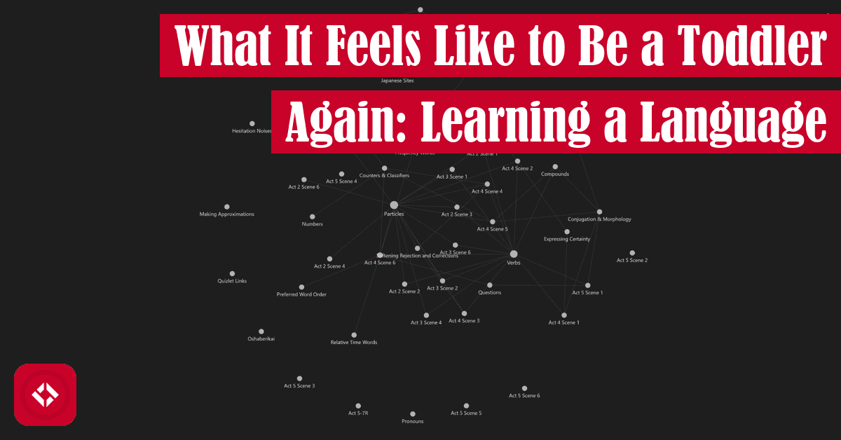 A screenshot of my Obsidian graph with the title of the article overlaid.