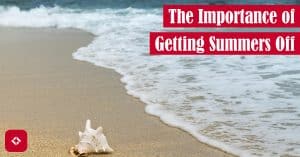 A photo of a beach with a wave coming in and a conch shell. The title of the article is overlaid.