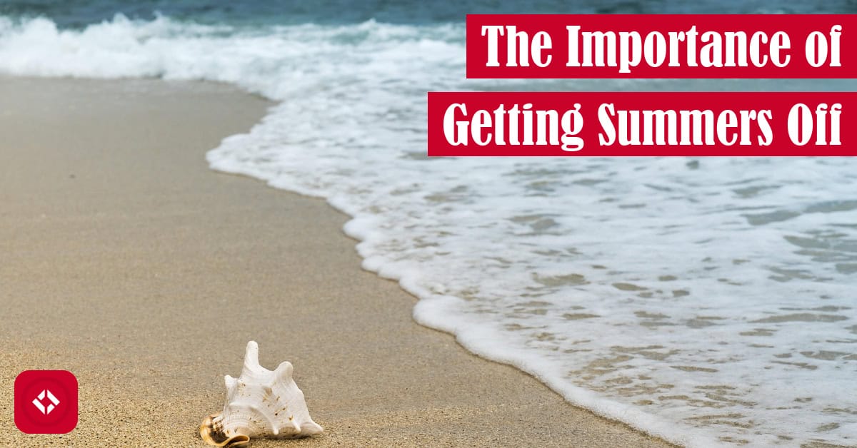 A photo of a beach with a wave coming in and a conch shell. The title of the article is overlaid.