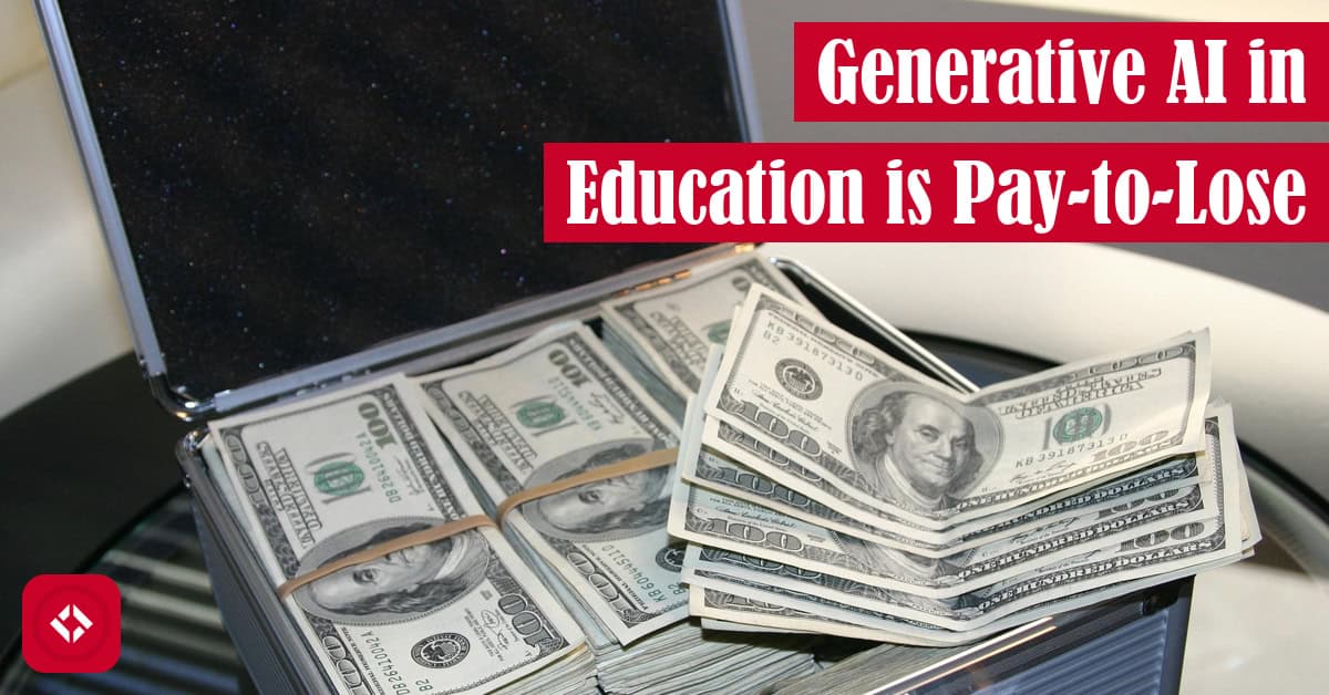 A photo of a briefcase of money with the title of the article overlaid.