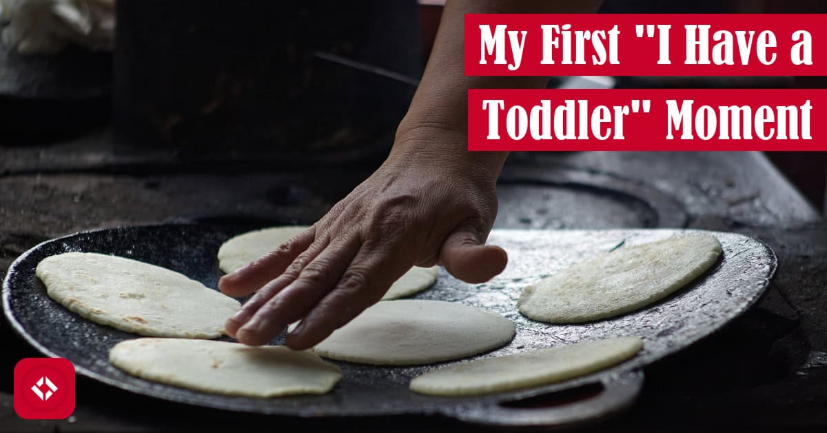 A photo of tortillas being prepared with the title of the article overlaid.