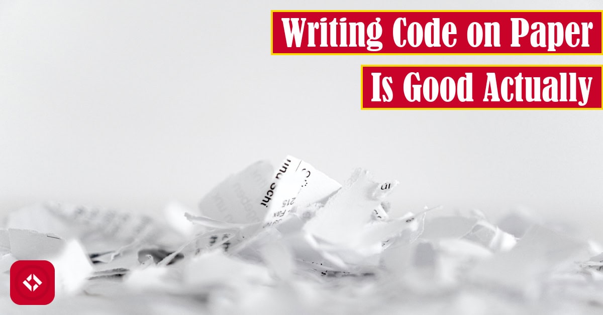 A photo of shredded paper with the title of the article overlaid.
