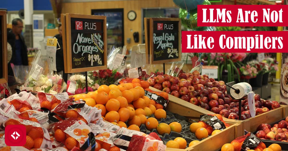 A photo of some apples and oranges at the store with the title of the article overlaid.